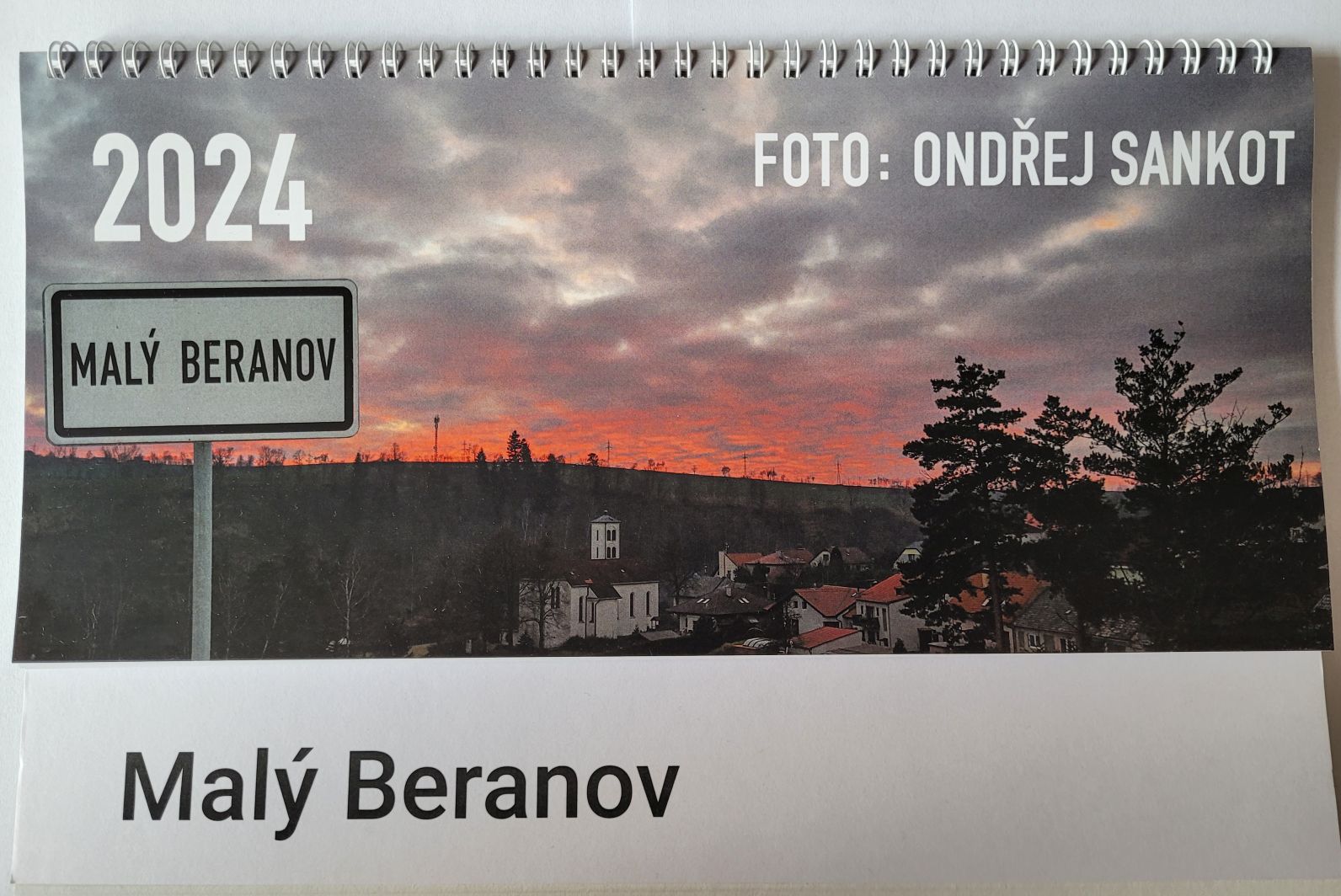 Stolní kalendář s motivy Malého Beranova