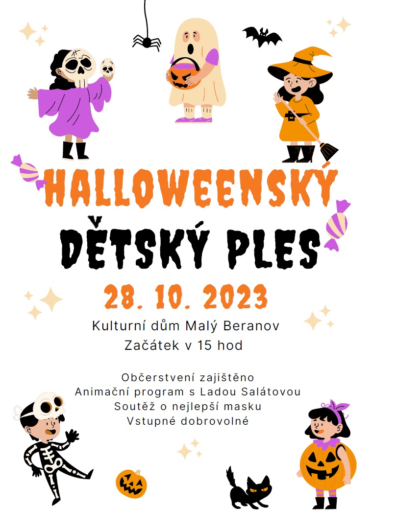 Halloweenský dětský ples