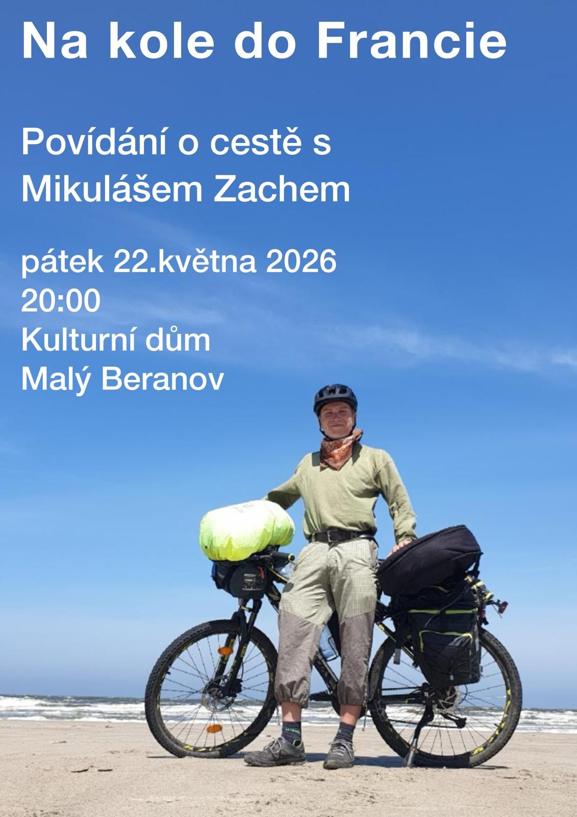 Povídání o cestě na kole do Francie
