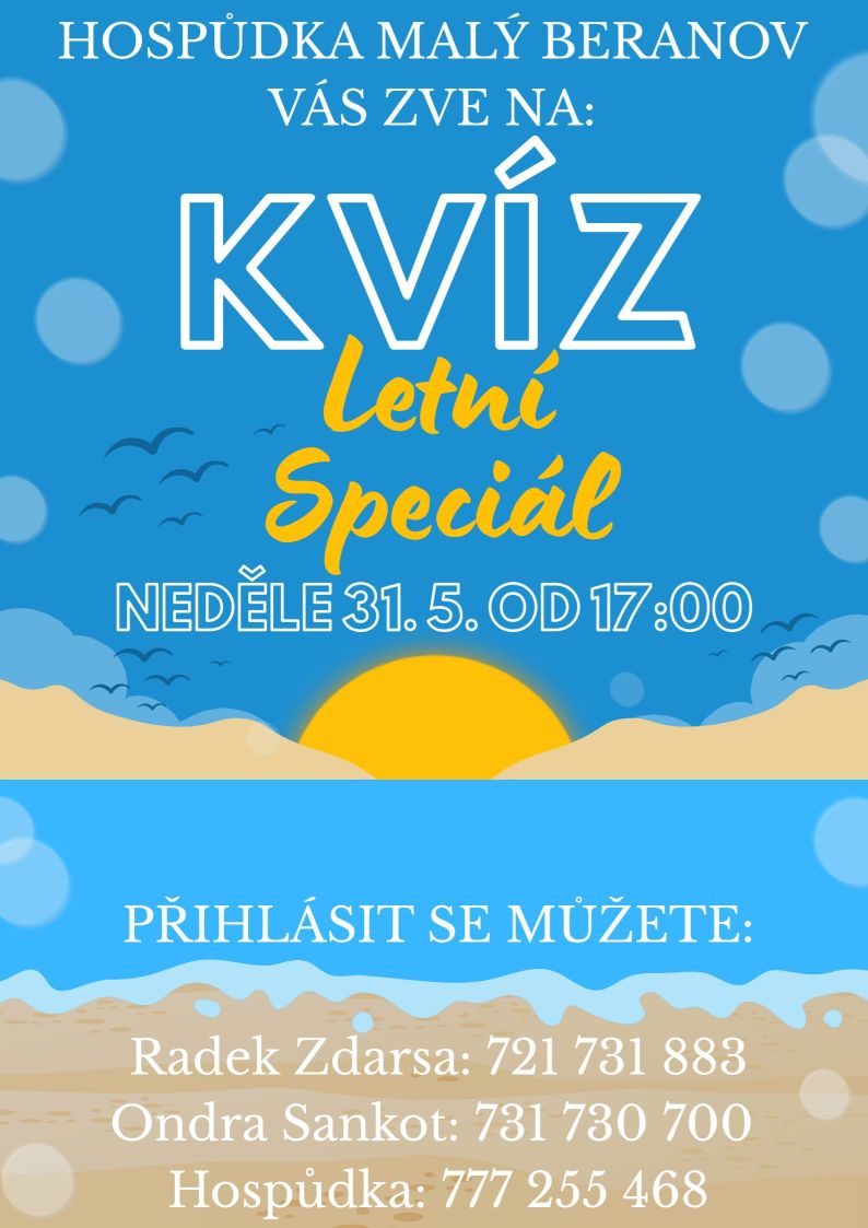 Maloberanovský KVÍZ - letní speciál