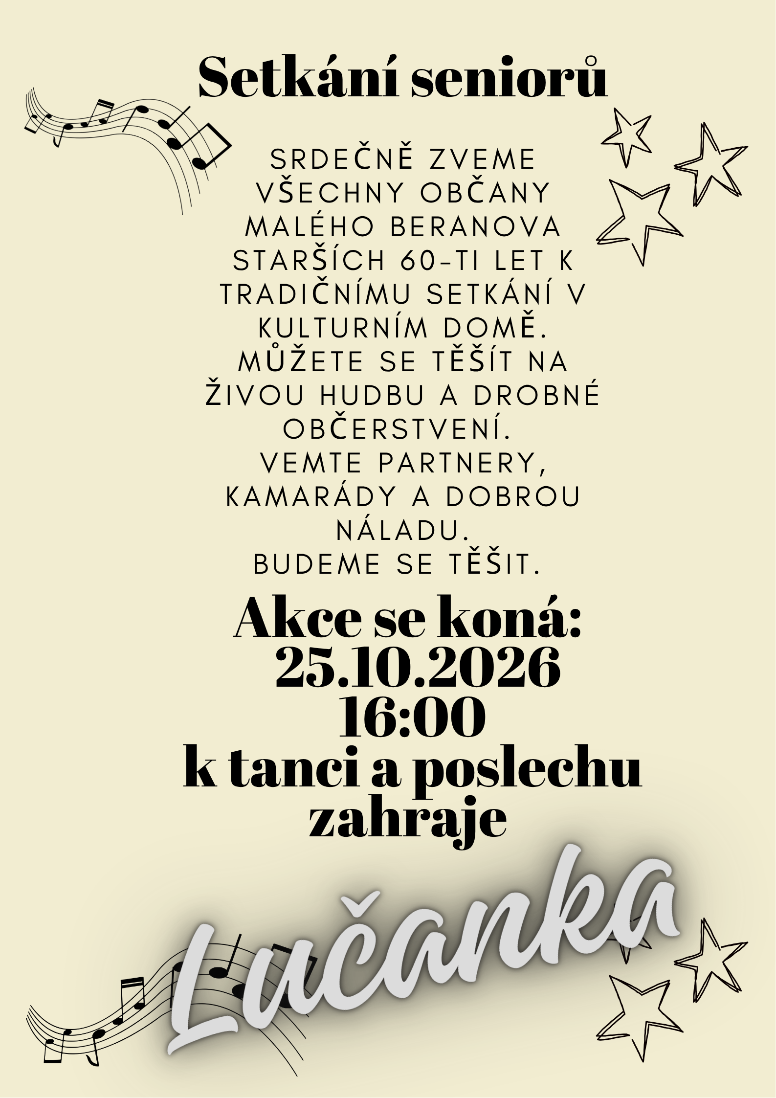 Setkání seniorů s Lučankou